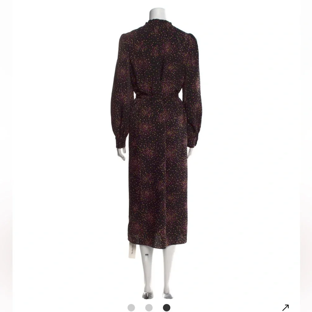 Kate Spade New York Disco Dots Belted Midi Dress Long Sleeve Women’s Medium